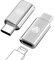 2PCS Lightnning Kabel USB C Adapter, Adapter Lightnning auf USB C Unterstützung von 27W Laden und 480Mbps Datenübertragung, Lightnning to US-B C Adapter für iPhone16/16 Pro/16 Pro MAX (Silber)