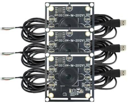 Qerwsdty Neues 3-Teiliges 100-Grad-Kameramodul 1 MP OV9732 1280 X 720 USB, Kostenloser Treiber, Manueller, mit 3 Meter Kabel für WinXP/7/8/10
