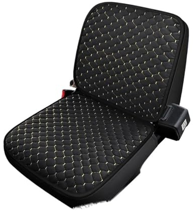 Punxdda Autschonbezüge Sitzbezug Für Bagger Gabelstapler Baufahrzeuge Landwirtschaftliche Fahrzeuge Universell Einsetzbar Warme Sitzmatte Aus Kurzem Plüsch(Style A - Black)