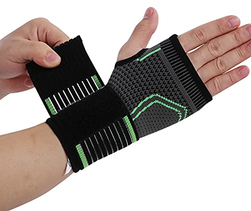 Xiuganpo Leichtes Armband mit Verstellbarer Passform, Atmungsaktives Armband für Gewichtheben, Badminton (M)