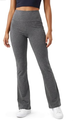 Zylioo Leggings Extra Lang Baumwolle Hose Yogahose Damen,Tall Flared Sportleggings Mit Tasche Für Gym Alltag Arbeit