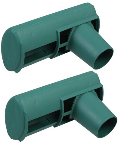GAROZATION Outdoor Water Filter and Gutter Drain Cover, Plastic Yard Drainage Accessories Green 2Pcs Set 10X7.5X15Cm for Property Water Damage Prevention and Garden Use