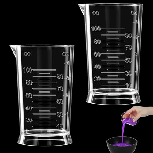 2 Stück Messbecher 100 ML, Waschmittel Dosierhilfe, Durchsichtige