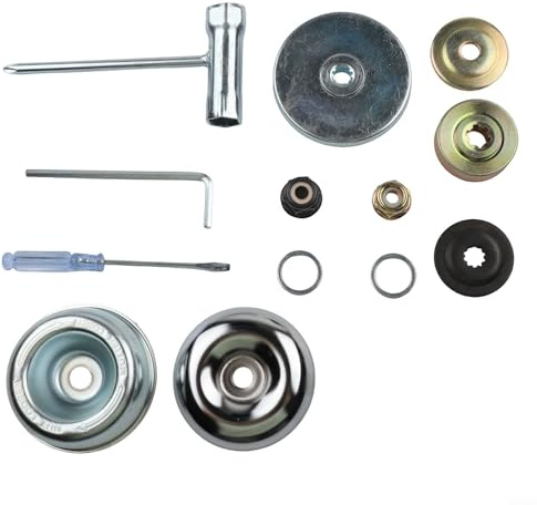 Kit adattatore in metallo per teste di decespugliatore utilizzato con tosaerba, decespugliatori e utensili da taglio rotanti nel lavoro in cantiere