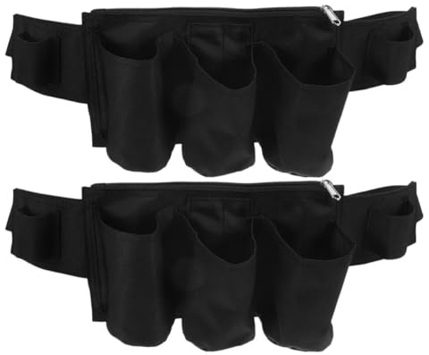 Artibetter 2 Stück-Pack Flexibler Ölbeutel aus Oxford Stoff mit Mehreren Schichten Komfortable Gürteltasche zur Aufbewahrung Ätherischer Öle für Masseure im Spa und Zuhause