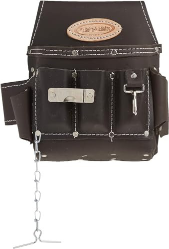 McGuire-Nicholas 526-CC Brown Professional Elektriker-Tasche, ölgegerbtes Leder