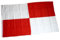 Fahne/Flagge Karo rot/weiß groß NEU 90 x 150 cm