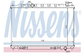 Nissens 68712 Kühler, Motorkühlung