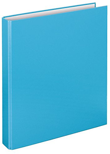 VELOFLEX 1141053 - Ringbuch Basic, DIN A4, 1 Stück, hellblau, Füllhöhe 25 mm, Ringordner mit 2 Ring-Mechanik, Ordner schmal