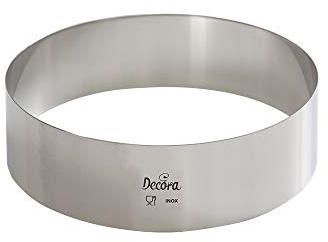 Decora 0063720 Cercle Acier Inoxydable Ø 20x4h cm, INOX, 20 x 4 cm