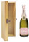 Gifts2Drink Lanson Rose Label Brut Champagne Hinged Wooden Gift Box with Handcrafted Gifts2Drink Tag NV 75 cl
