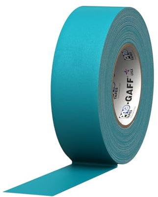 ProTapes 840178015952 Pro Gaff Premium Reinigungstuch matt Gaffers Tape mit Gummi Kleber, 11 Mil Dick, 55 YD. Länge, 5,1 cm Breite, Blaugrün