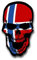 Aufkleber/Sticker Norwegen Schädel Knochen Totenkopf Nordeuropa 7x4cm A1496