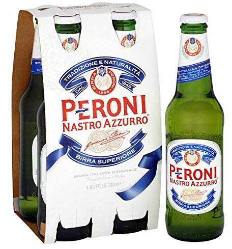 Peroni Nastro Azzurro 4 x 330ml (Pack of 6 x 4x330ml)