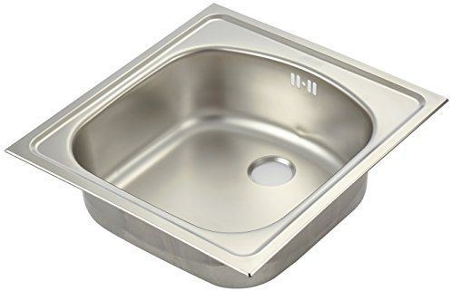 FRANKE 101.0067.344 Fregadero de Acero Inoxidable Eutostar 610 i, Acabado Satinado, Gris, 43.5 x 45.5 x 14.0 cm