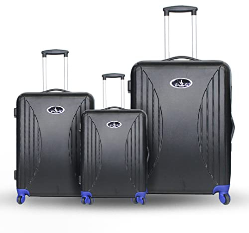Vivien Kondor Travel Smart Suitcase Set with intergrated Scales and Built in USB Port (Black)