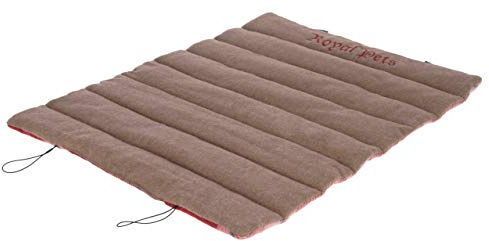 Kerbl Hunde Reisematte „Royal Pets“ im Old-English-Design in braun/rot, 80x60cm, waschbar