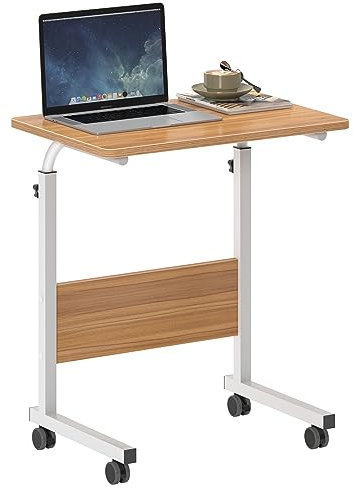 SogesHome SogesHomeLaptoptisch Notebooktisch 60x40cm Notebookständer PC Tisch Beistelltisch für Bett und Sofa, Teak 05#1-60OK-SH