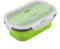 de Silicona para Comida de Picnic Fruta con Tenedor Telescópico Plegable Contenedor Estirable