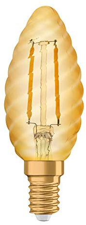 OSRAM LED lamp, Base: E14, Warm White, 2400 K, 1.50 W, Replacement for 12 W Incandescent Bulb, Vintage 1906© LED [Energy Efficiency Class A++]