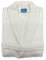 Alpes Blanc - Peignoir de Bain - Col Châle - Éponge 100% Coton - Pour Hommes et Femmes - Idéal pour la sortie de Bain, Spa ou après le Sport - Blanc - Taille S