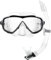 Cressi Estrella & Gamma - Schnorchelset Maske Estrella + Schnorchel Gamma, Transparent/Schwarz, Einheitsgröße, Unisex Erwachsene
