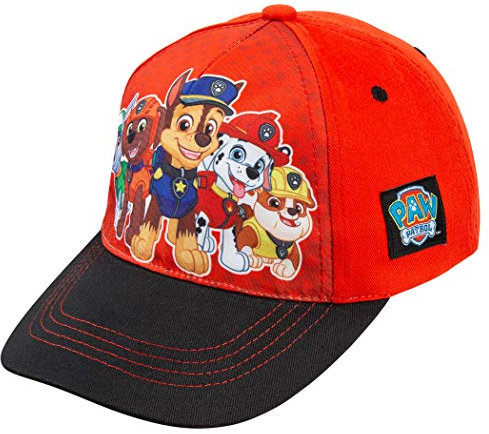 Nickelodeon Paw Patrol Boys Baseball Cap - Rockey, Zuma, Chase, Marshall and Rubble, Age 2-5 Black