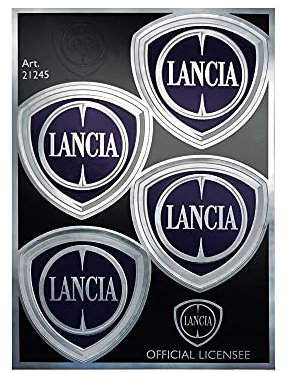Lancia Adesivi Ufficiali 4 Loghi, 94 x 131 mm