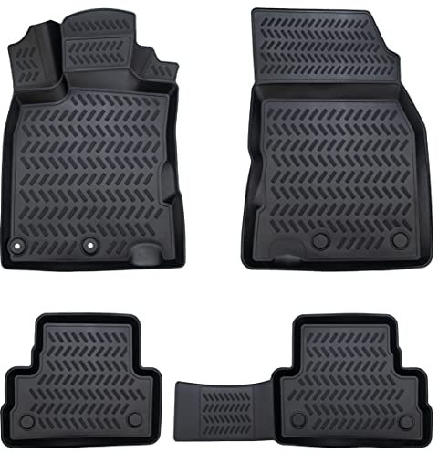 ELMASLINE 3D Tapis de Sol pour Nissan Qashqai 1 (1ère génération) 2007-2014 | 1ère génération | Tapis de Voiture en Caoutchouc avec Bords Extra Hauts | Accessoires Auto