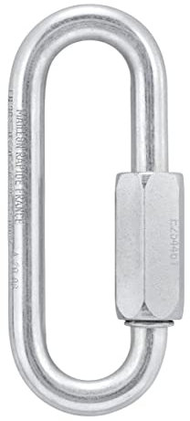 Petzl, Go 8 Mm, Enlace Rápido Gran Abertura para Los Gimnasios De Escalada, Gris, 8 Mm, Unisex-Adulto