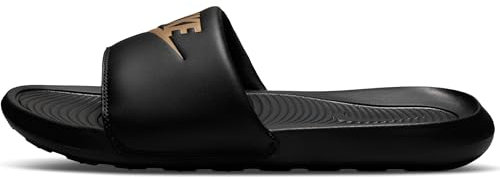 Nike Homme Victori One Men's Slide, Black/Metallic Gold-Black, 42.5 EU