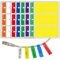 Cable Labels, 8 Colors 240 Pcs Self-Adhesive Cable Label Stickers Waterproof Tear Resistant Cables Markers Cables Stickers Cord/Wire Labels, Write On Tags