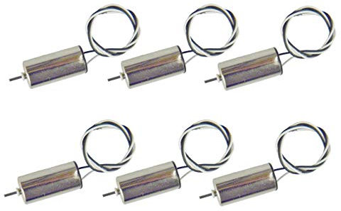 CHANCS 6PCS Drone Motore elettrico 1020 3.7V 39500RPM 4.2V 45000RPM Mini Modello Elicottero Coreless Motore