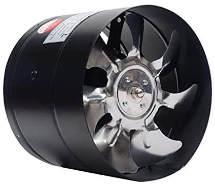 MU Nuevo Ventilador, 7 Pulgadas en Línea Ventilador de Aire Ventilador de Aire Tubería de Metal Ventilación Extracto Ventilador Mini Extractor Baño Baño Aseo Formal de la Pared Conducto