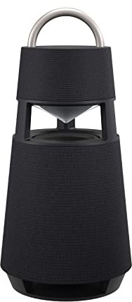 LG Electronics XBOOM 360 DRP4B, tragbarer Bluetooth-Lautsprecher (120 Watt, 360 Grad Sound, Beleuchtung), Schwarz [Modelljahr 2021]