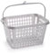 CABLEPELADO Cesta de plastico para Pinzas, Canasto para Pinzas, Cesta de Tender, Capacho para Pinzas, Bolsa para Tender, 25 cm Largo x 18 cm Fondo x 14 cm Alto, Plástico, Gris