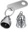 BETESSIN Schlüsselanhänger Motorrad Glöckchen Biker Guardian Bell Glücksbringer Glocke Glockenanhänger Auto Schlüssel Glocke Anhänger Weihnachten Silvester Geschenk Geburstag Adventskalender Füllung