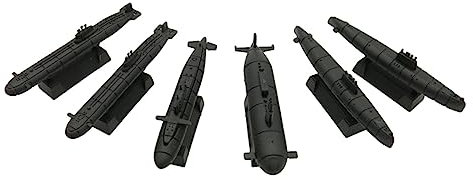 Amagogo 6 Kriegsschiff Modell Spielzeug Marine Schiff Modelle Sammlung Spielset 4D Zusammengebautes Schiffsmodell für Mädchen Erwachsene Kinder