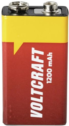 VOLTCRAFT VC-9V-Li-1200 mAh 9 V Batterie au Lithium 1200 mAh 9 V