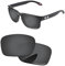 PapaViva Verres de rechange pour Oakley Holbrook XS OJ9007, noir/gris, Holbrook XS