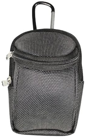 Rebellious Pochettes de rangement pour tees de golf avec fermeture éclair - Porte-balles de golf portable - Accessoires multi-poches - Sac à main pour amateurs de golf