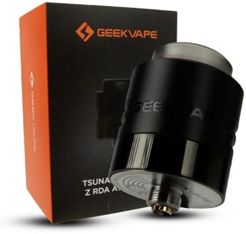 GEEKVAPE Tsunami Reborn Z RDA Tank Dual Coil DIY Deck Atomizer For Electronic Cigarette DTL RDL Vape,BF Pin, 24mm (Negro)