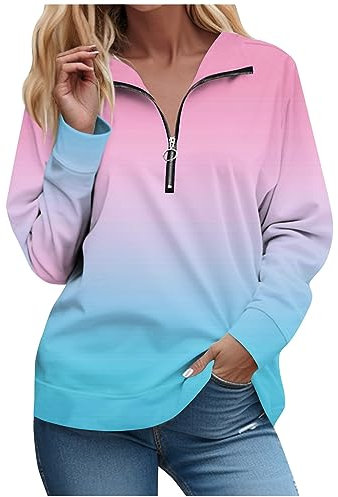 Langarmshirt Damen Oversize Hoodie Damen Leggings Winter Damen Y2k Katzenpullover Kapuzenpullover Damen Langarmshirt Damen Sweater Damen Damen Pullover Winter Thermounterwäsche Damen(1-Pink,3XL)