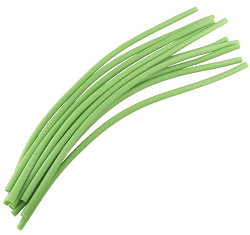 WHYHKJ Künstliche Blumenstiele, Kunststoffröhre für Lotus, Tulpen, Seerosen, dicke Blumenstiele, Hülse für Hochzeitsdekorationen, Blumenarrangements, künstlerisches Basteln, Grün, 10 Stück