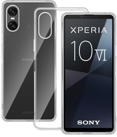 Locofun Hülle für Sony Xperia 10 VI, Klares Original Case, HD Klar Stoßfeste Dünne Abdeckung Cover, Silikon Dünne Transparente TPU-Handyhülle