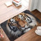 YNCATXZ Tiger Fußmatte 40x60cm rutschfeste Indoor Outdoor Matte Welcome Mat Waschbar Türteppich für Eingangsbereich Fußmatten Saugfähige Flanell Badematten