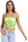 ZRWLUCKY Sujetador deportivo sexy sin tirantes para verano, verde, kiwi, lima, oro, limón, verano, lactancia materna, Verde Kiwi Lima Oro Limón, L