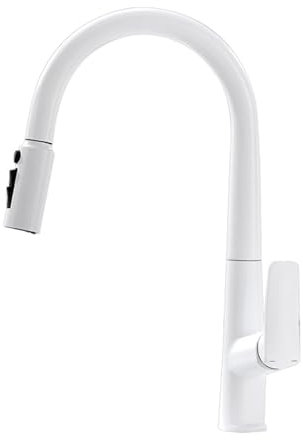 Grifo de Ósmosis con Filtro de 3 Vías Grifo de Fregadero Blanco Extensible para Cocina con Grifo de Tres Vías para Ducha Grifo de Cocina 3 En 1