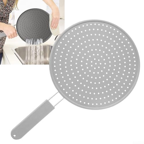 Schermatura paraschizzi in silicone, protezione contro gli schizzi d'acqua, filtro olio, antiaderente, per evitare il trabocco e lo scarico dell'acqua