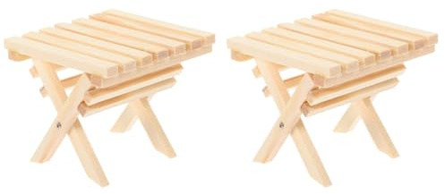 Hohopeti Miniatur Puppenhaus Klappbarer Holztisch 1:12 Maßstab Strandtisch Gartentisch Zubehör Für Wohnzimmer Puppenzubehör